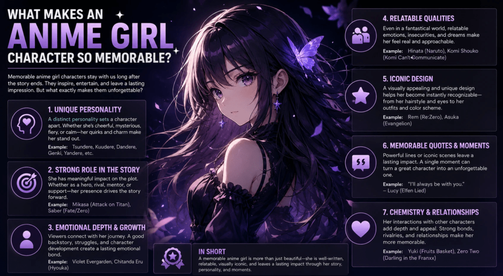 What Makes an Anime Girl Character So Memorable?