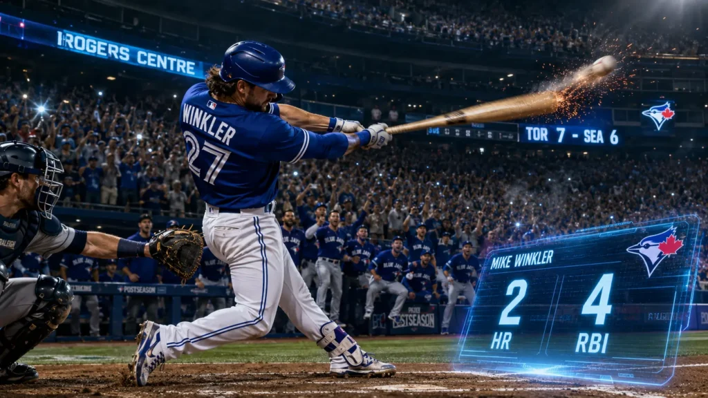 Seattle Mariners vs Toronto Blue Jays Player Stats – Winkler’s Two-Homer